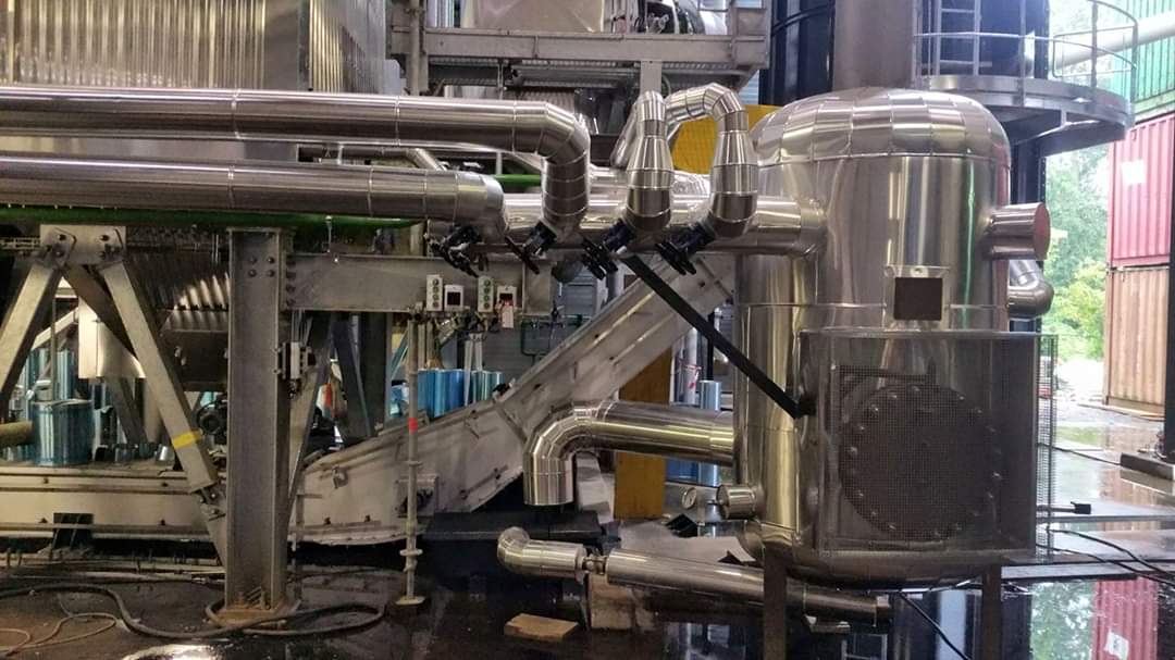 Process industriel, habillage tôle