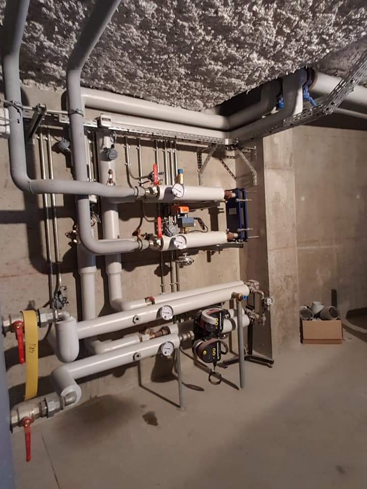 Réseaux isolés avec finition PVC en sous-station